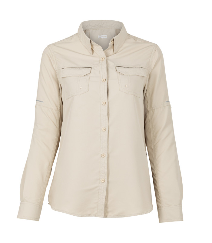 Blusa Outwork Ripstop Jubae Manga Larga Mujer - Khaki