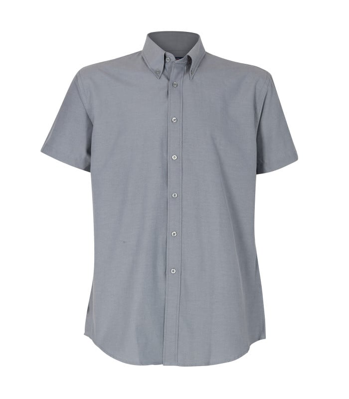 Camisa Oxford Classic M/C Hombre - Gris