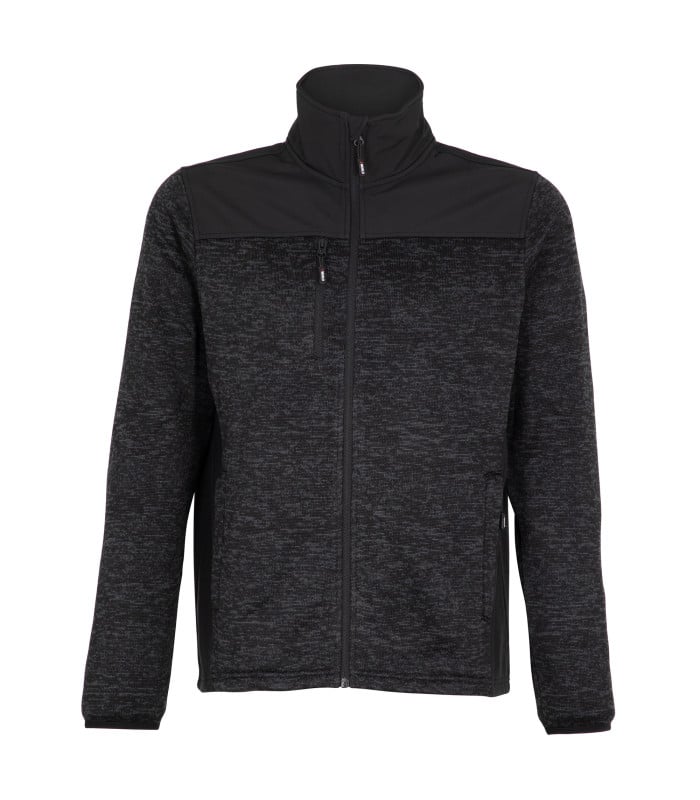 Chaqueta Knit Fleece Executive Line Hombre Manga Larga - Negro