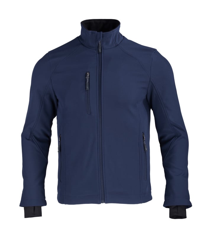 Chaqueta Softshell Rhelmu Manga Larga Hombre 100% Poliéster - Azul