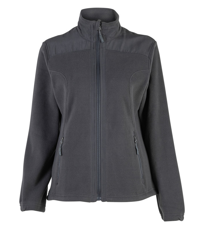 Micropolar Tela Plana Manga Larga Mujer 100% Poliéster - Gris Oscuro