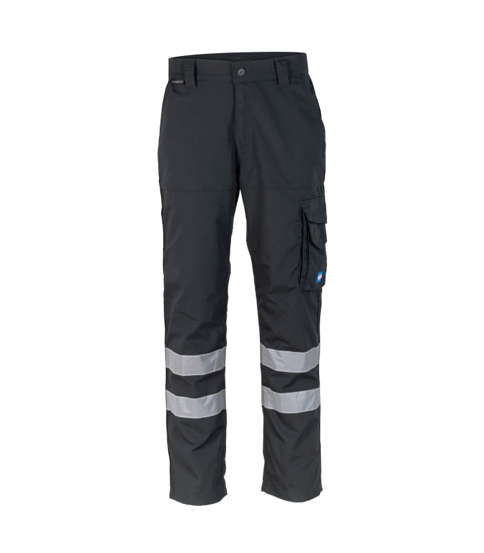 Pantalón Cargo Alerce con Cinta Reflectiva Hombre - Negro