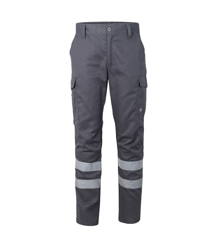 Pantalón Cargo Gabardina Practical Line con Cinta Hombre - Gris