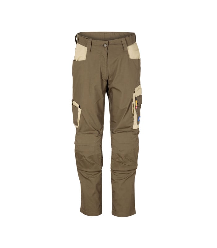 Pantalón Cargo Tulipero Effective Mujer - Verde Oliva / Beige
