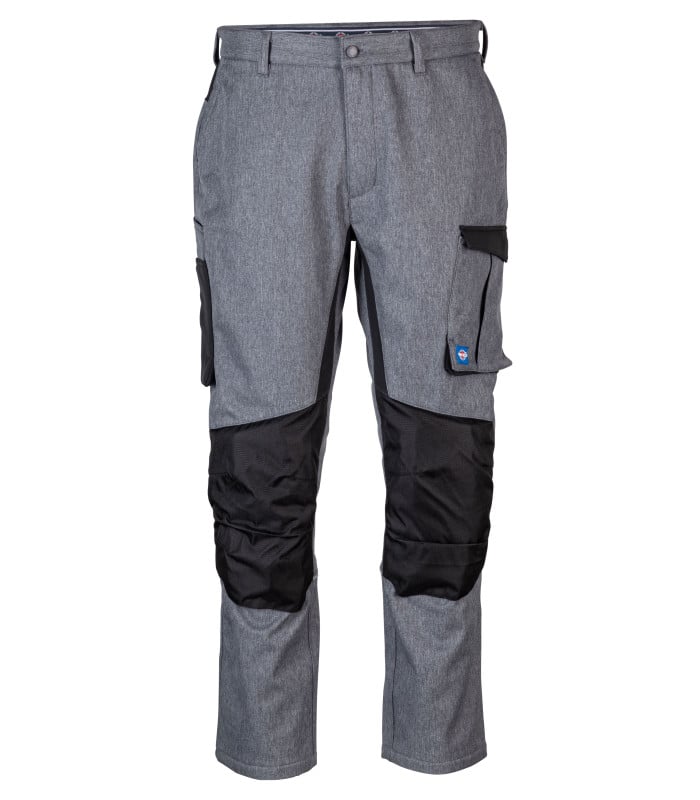 Pantalón Free Action Line Expert Hombre - Gris Melange / Negro