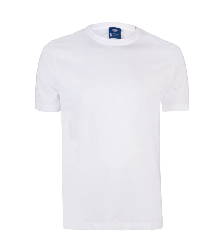 Polera 100% Algodón Manga Corta - Blanco