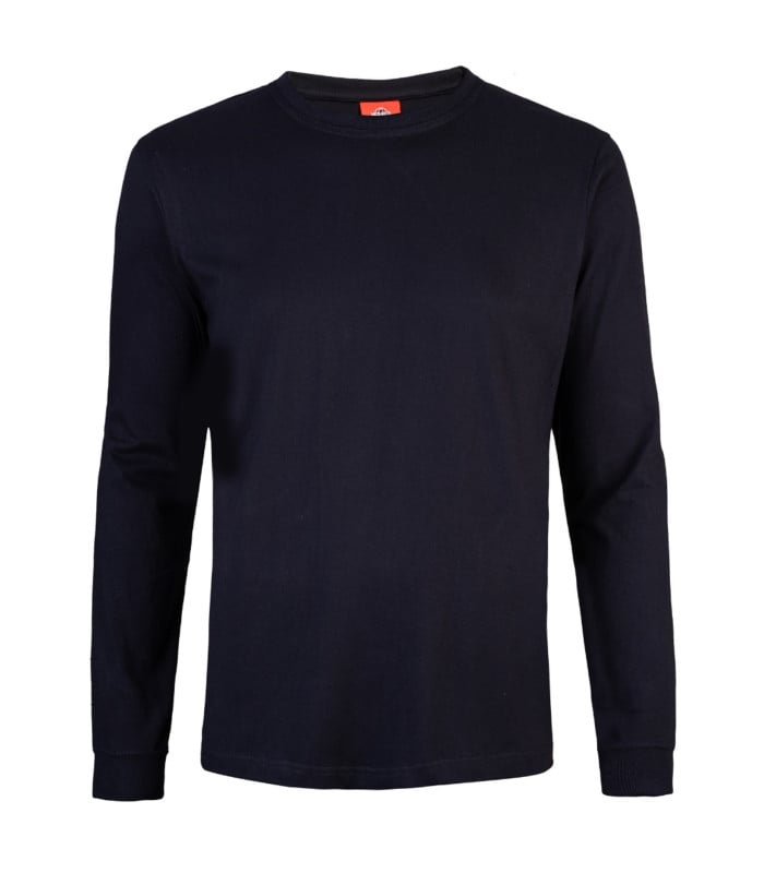 Polera 100% Algodón Manga Larga - Negro