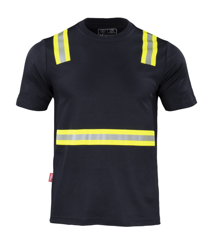 Polera Híbrida Dual Hi-Vis Hombre Manga Corta - Azul