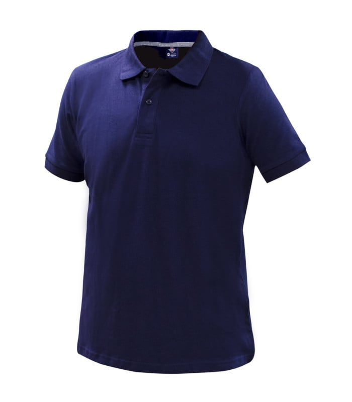 Polera Polo Comfort Spandex Manga Corta Hombre - Azul