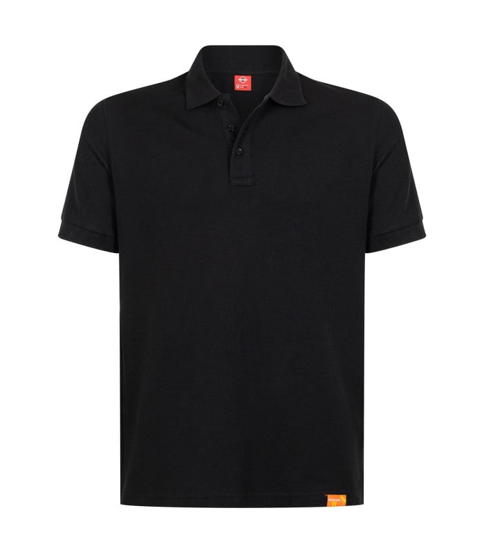 Polera Polo Piqué Clásica M/C Hombre (60% Algodón) - Negro