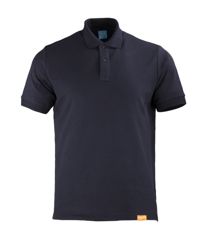 Polera Polo Piqué Premium M/C Hombre (80% Algodón) - Azul