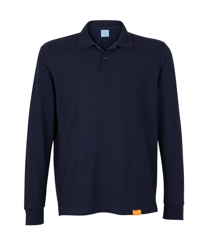 Polera Polo Piqué Premium M/L Hombre (80% Algodón) - Negro